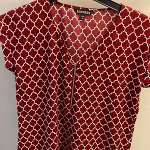 Dark red Express blouse size small